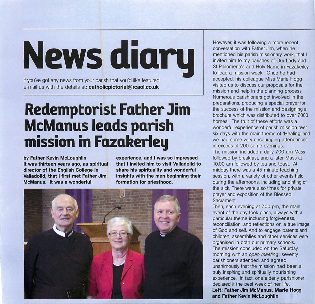 fr j mcmanus cssr mission