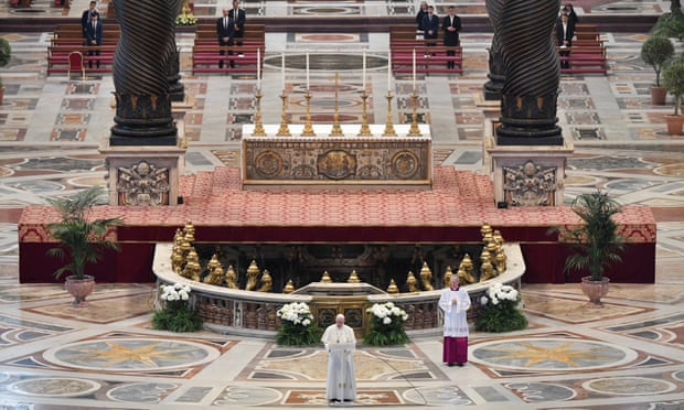 pope francis alone st peters