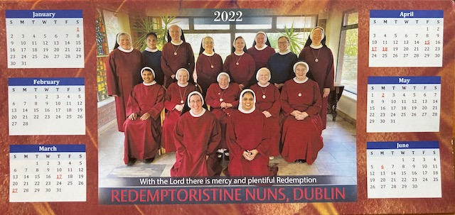 nuns calendar 2022