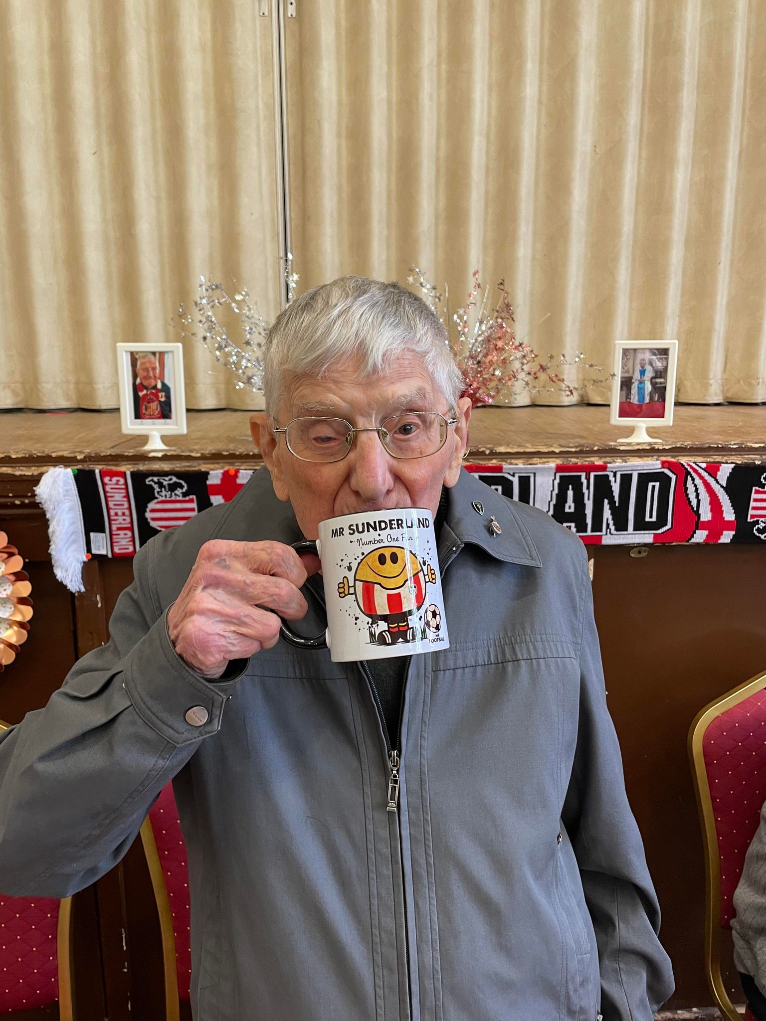 Fr Dickinson with cup
