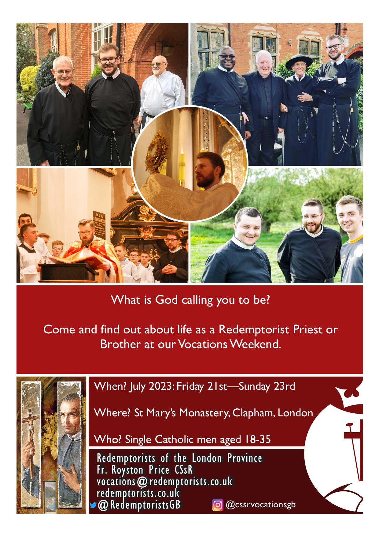 july 2023 vocations weekend poster