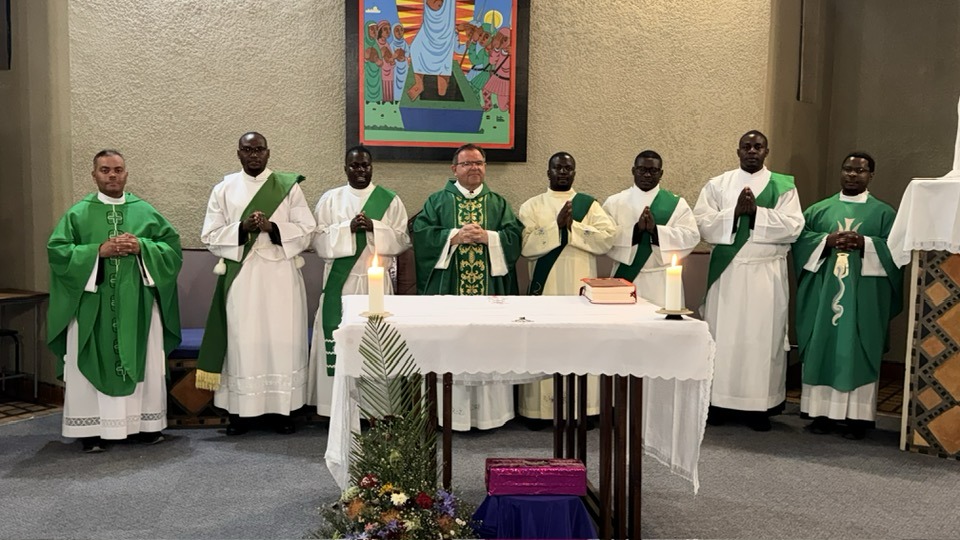 holy mass with 5 deacons