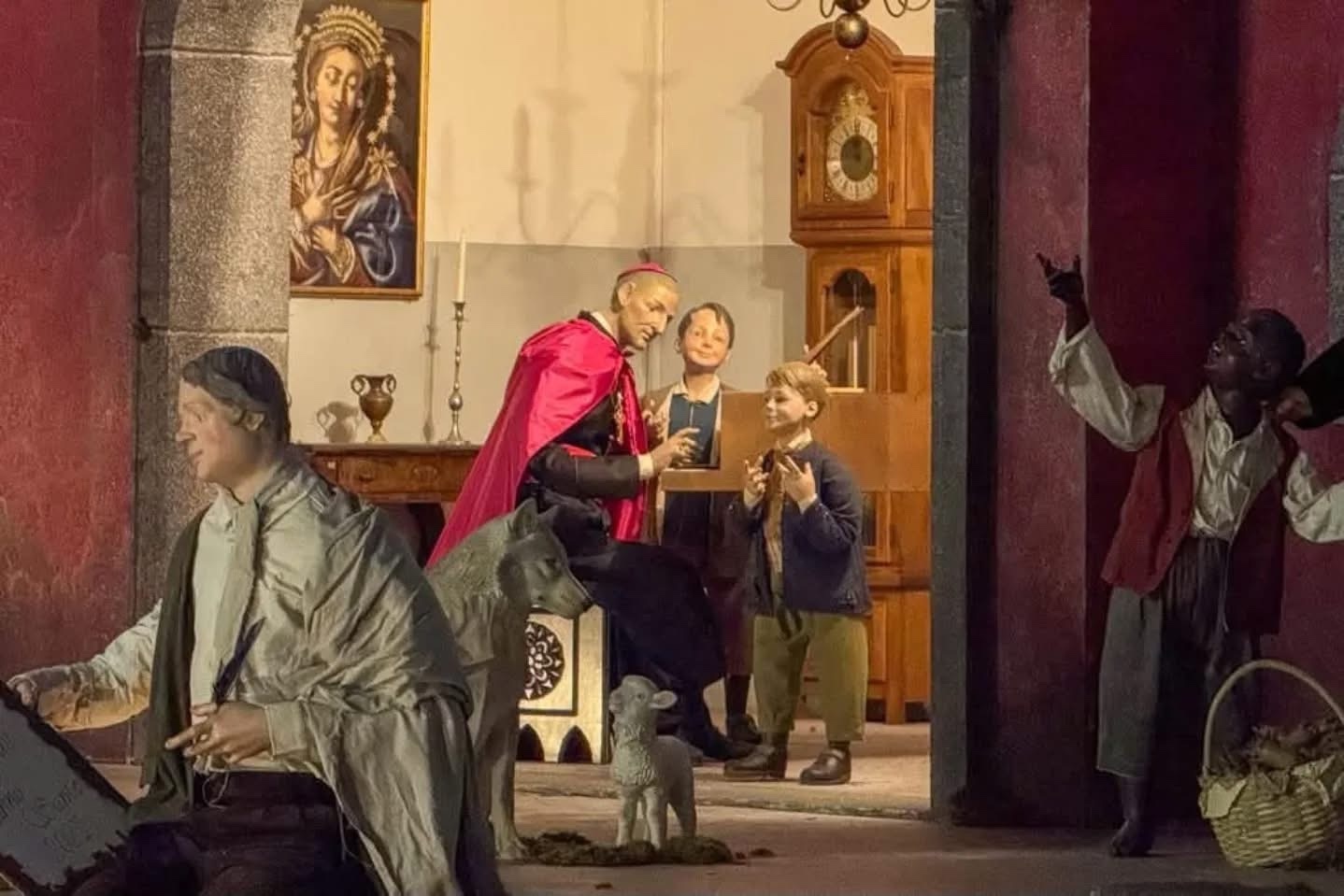 st alphonsus and crib 2025 in st peters sq vatican