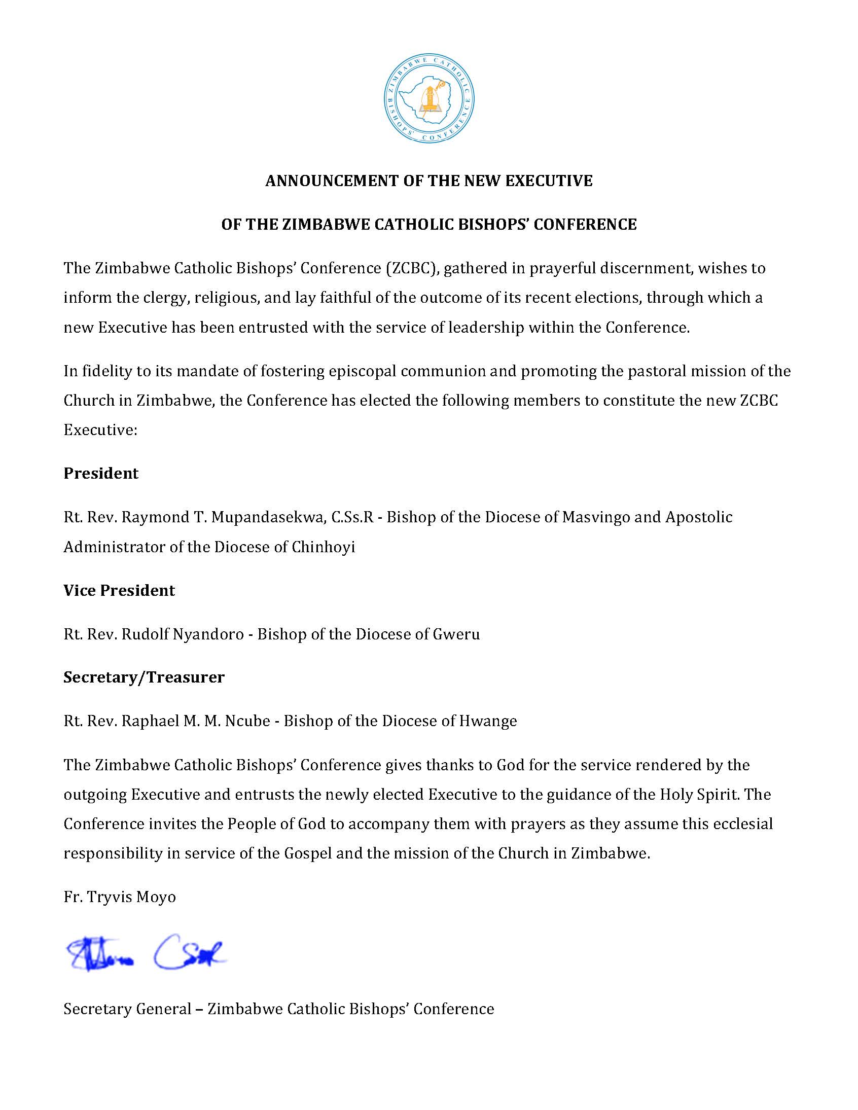 announcement zcbc